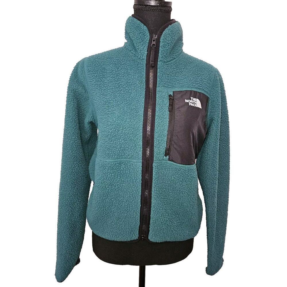 The North Face Bay Break Fleece Jacket Green Womens Size XS